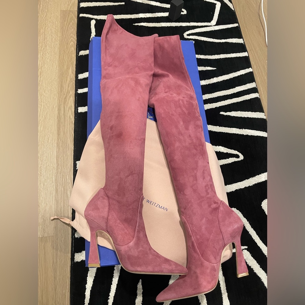 STUART WEITZMAN ULTRAVINNIE STRETCH OVER-THE-KNEE BOOT 100 BRAND NEW MSRP$995!!! - Picture 3 of 9